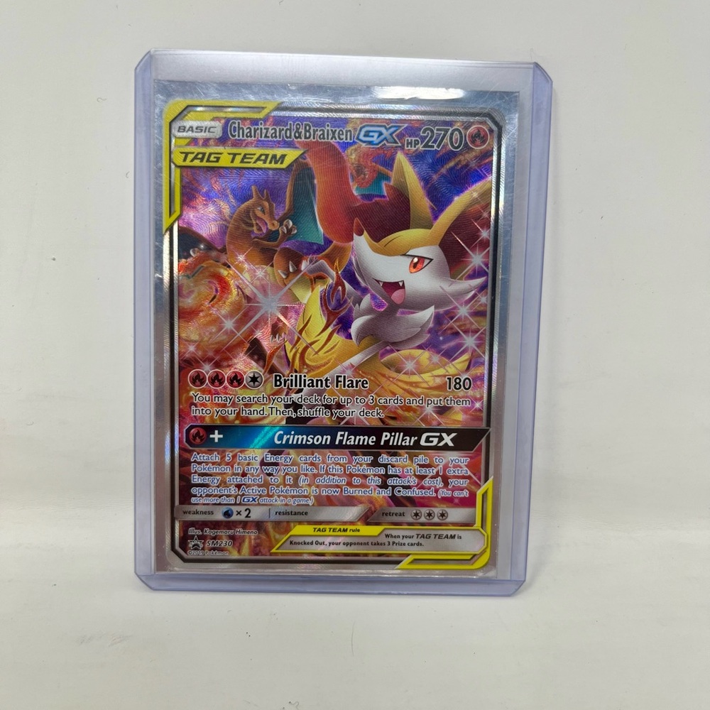 Charizard & Braixen GX Tag Team Pokémon Card GX SM230